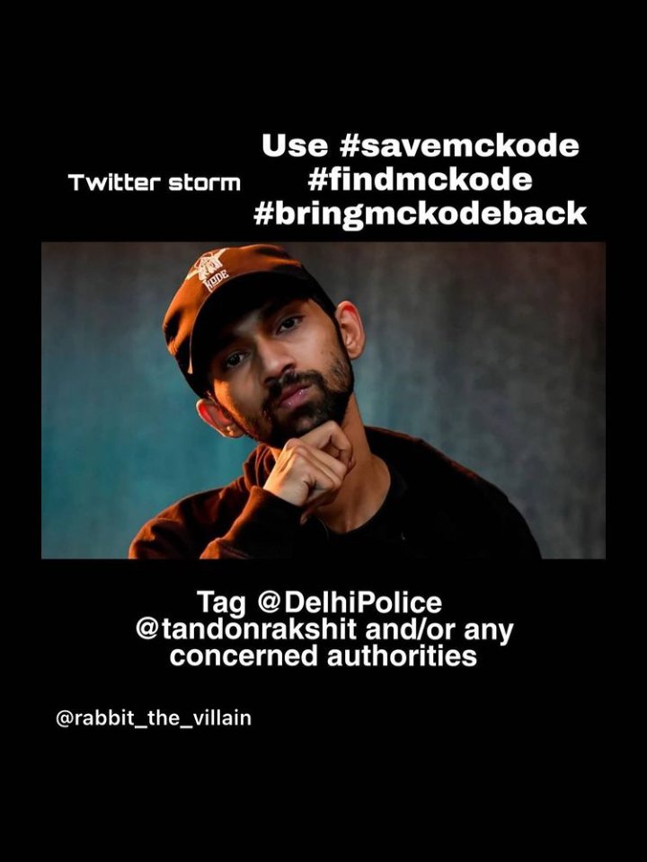 TSTEJA1's tweet photo. @DelhiPolice @AamAadmiParty @ArvindKejriwal  
It's been almost 2 days , still no sight of him , please strengthen the search and help us to find him .
It's a Humble Request !🙏
#SAVEMCKODE #findKode #BringBackMCKode https://t.co/AgNugO3HkJ