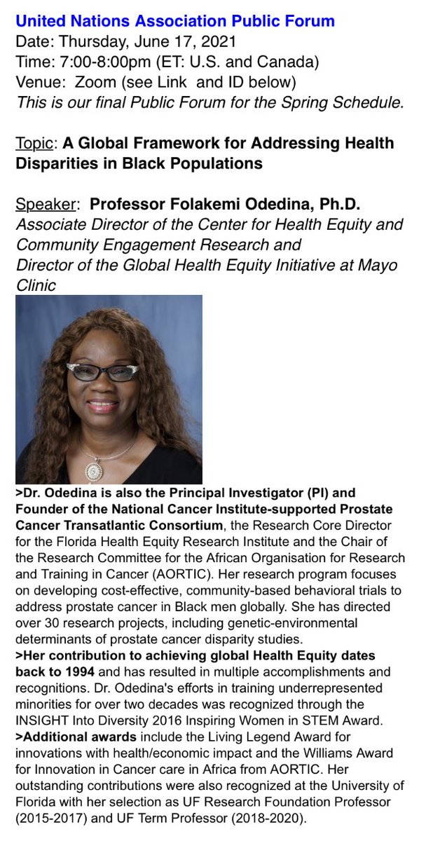 Honored to speak at ⁦<a href="/UNAUSA/">UNA-USA</a>⁩ Gainesville forum. Visit una-usagainesvillefl.org for more information. ⁦<a href="/CaPTC7/">CaPTC</a>⁩  ⁦<a href="/AORTIC_AFRICA/">AORTIC</a>⁩