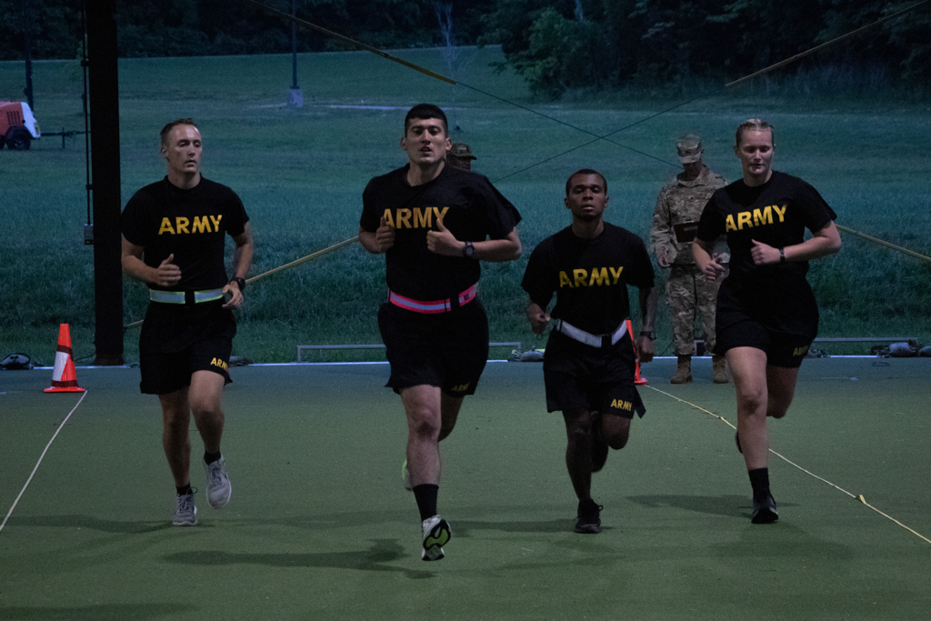 ArmyROTC's tweet photo. Yesterday, 1st Reg. #CST2021 Cadets took the required Occupational Physical Assessment Test 🏋️ 

"It allows them to assess a little bit of everything," said Cadet Dorothy Polk from @DauntlessRotc 

What are you doing to stay fit this #FitnessFriday? 

@CG_ArmyROTC | @USACIMT https://t.co/RlqTPuaKOL