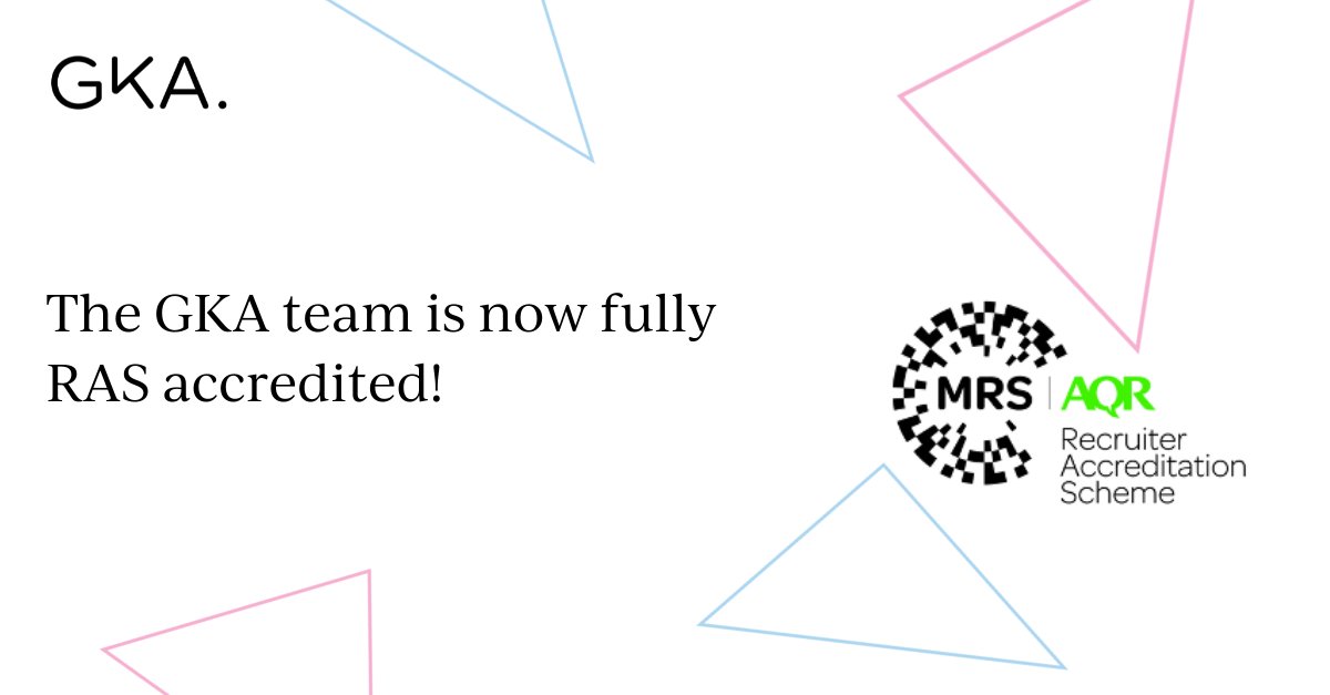 The GKA team is now fully accredited under the MRS Recruiters Accreditation Scheme zcu.io/cMQt. This industry-wide standard sets the benchmark for recruiters in market research. 

Contact the team to learn more zcu.io/qVia