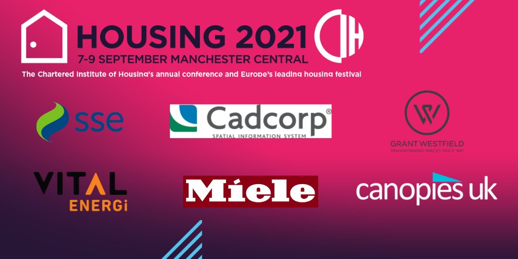We are excited to announce @YourSSE, @cadcorp, @GrantWestfield, @VitalEnergi, @Miele_GB & @CanopiesUKLtd will be exhibiting at #CIHHousing. Expand your business opportunities at Europe's leading housing festival. Don't miss out! Secure your stand today rb.gy/h3qxzh