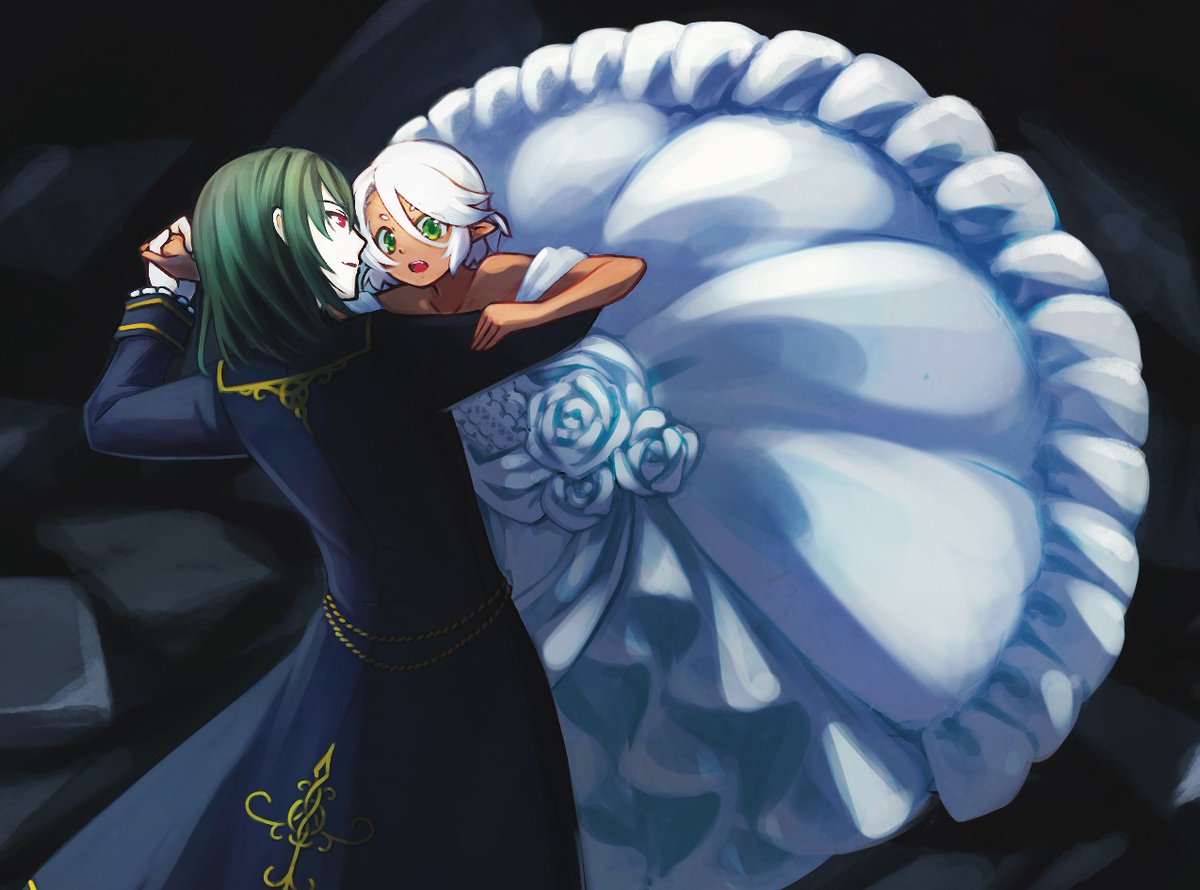 いぶ菌 祝福なきxxx 夜 廃教会にて ジューンブライド 創作 創作男女 イラスト Procreate