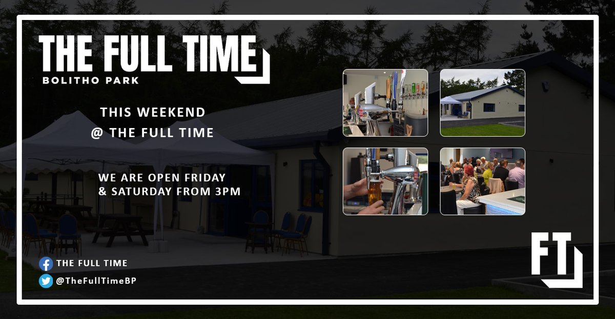 TheFullTimeBP's tweet photo. The Full Time will be open this Friday and Saturday from 3pm. 

Lot's of outside seating and a unique view awaits. 

See you this weekend 👋 🍻 

#TheFullTime https://t.co/FjqLvNpnBm