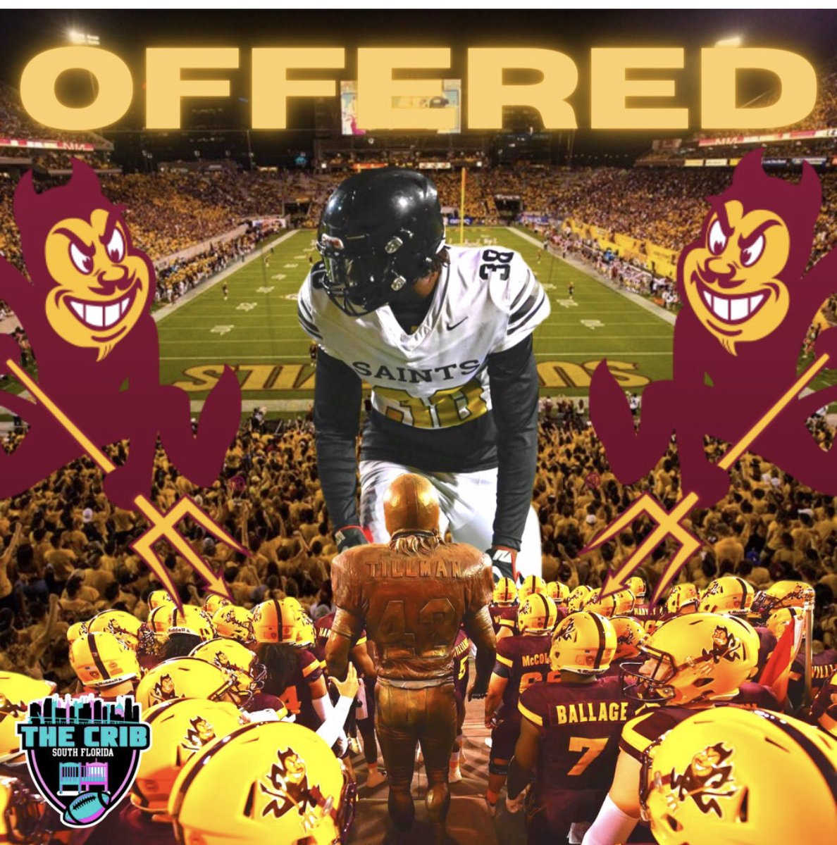 Blessed and honored to receive a offer from ASU