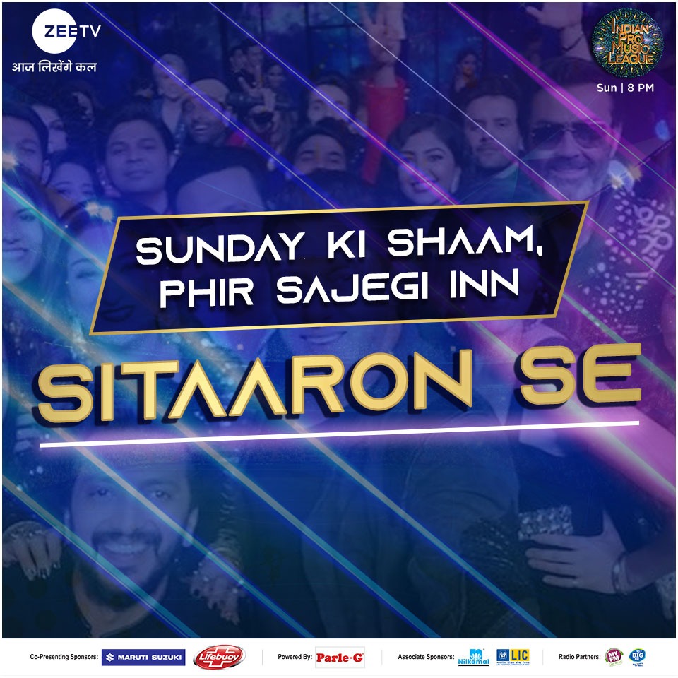 ZeeTV's tweet photo. Desh ke sabse bade sitaaron ke saath manayenge phir yeh musical shaam, kya aap hain tayyar dekhne #IPMLOpeningCeremony ke best moments? Comment 😍 aur dekhiye #IndianProMusicLeague, Sun, 8 PM, #ZeeTV par.
#IPMLPlaylist #NilkamalMattressMumbaiWarriors #WeSafeIndiaPunjabLions https://t.co/5dTOZjybCN