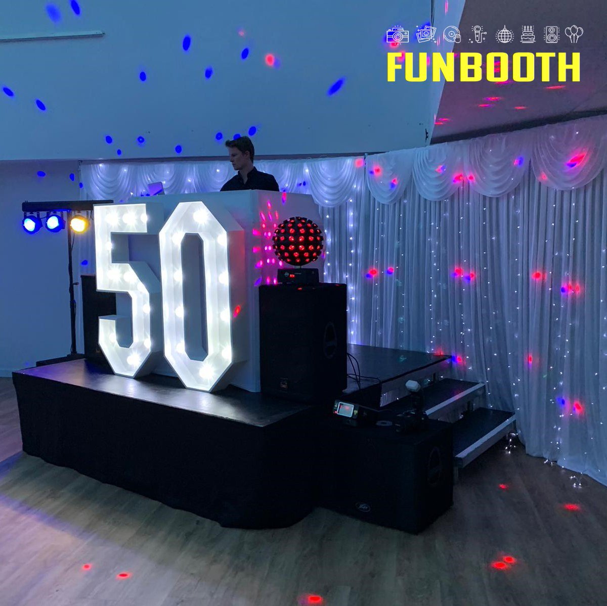 Our 4ft numbers ensure that everyone knows exactly what special birthday you're celebrating. We provide all day hire with delivery, set up and collection included in the price #Numbers #BirthdayIdeas #VenueDecor #WoodenNumbers
