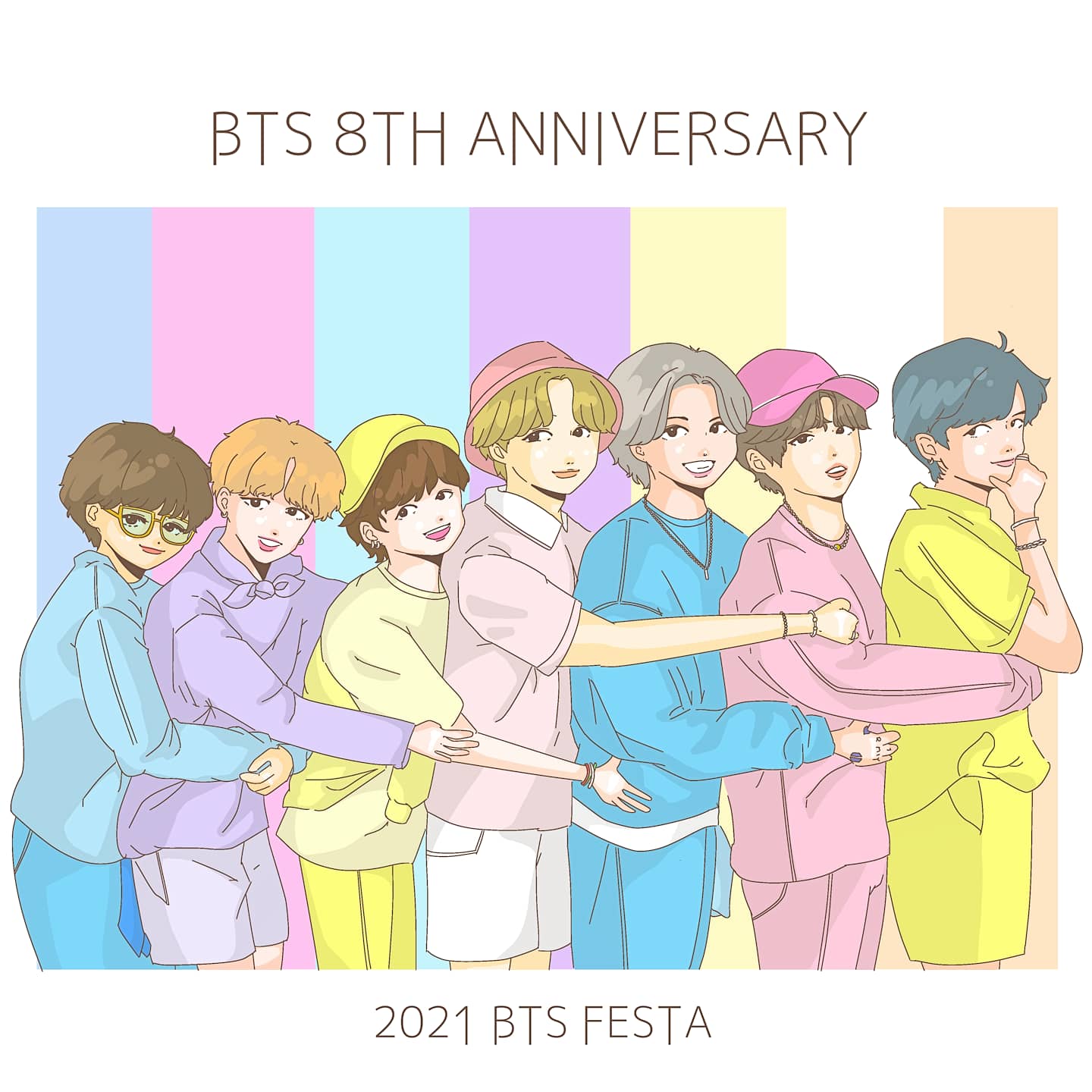 さとう 21 Bts Festa 防弾少年団 日本デビュー7周年おめでとうございます Bts 일본데뷔 7주년ᄎᄏ Btsfanart Btsイラスト T Co Msrj2edx93 Twitter