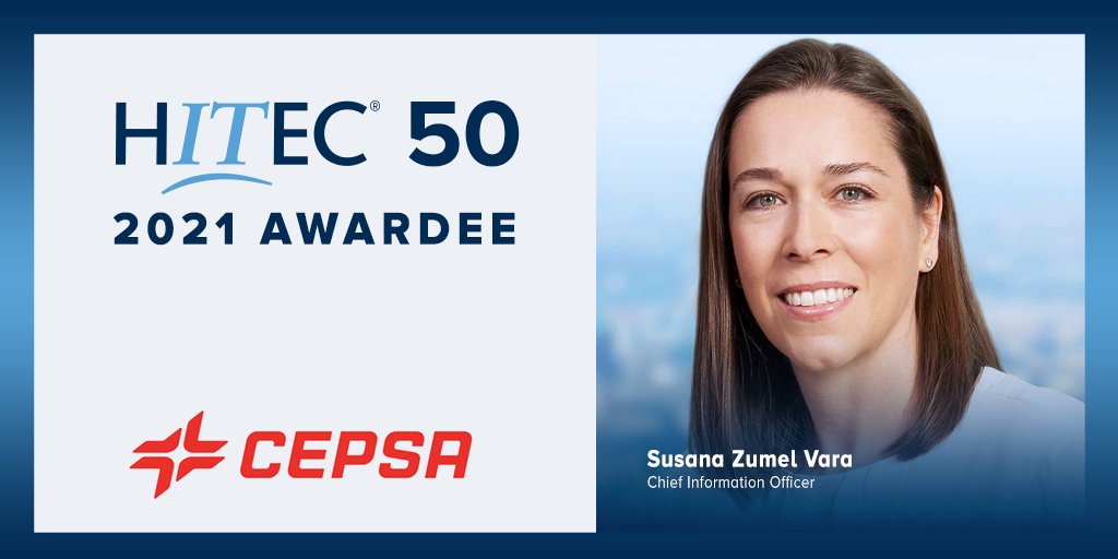 hitecglobal's tweet photo. HITEC is honored to recognize @Cepsa CIO Susana Zumel Vara as one of the top 50 most notable and influential #technology executives in #LATAM, Portugal, and Spain. https://t.co/dYK8ap4HoE #wearehitec #pushuppullup #HITEC50 #womenintechnology https://t.co/vWhwX6YeAc