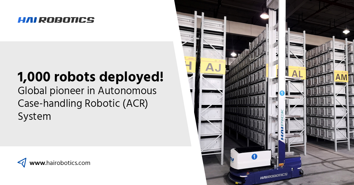 HaiRobotics's tweet image. We have deployed more than 1,000 #haipick #acr #robots globally🙌🤖
Want to increase operational efficiency and optimize storage density?👉 hairobotics.com
#ecommerce #retail #apparelindustry #manufacturing #3pls #electronics  #agv #amr #acr #hairobotics #haipicksystem