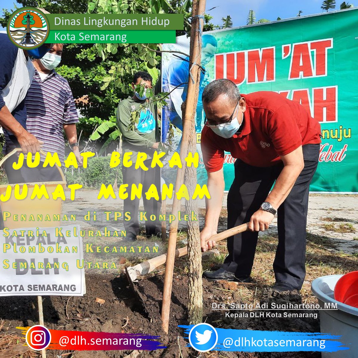 dlhkotasemarang's tweet photo. Giat Rutin Jumat Berkah Jumat Menanam bertempat di TPS Komplek Satria RT 03 RW 05, Kelurahan Plombokan Kecamatan Semarang Utara.
.
.
Terimakasih atas partisipasinya. Semoga apa yg kita tanam berbuah kebaikan 😀
.
@hendrarprihadi @mbakitasmg @iswaraminuddin @pilusss_ @SaptoAdiS https://t.co/HTJa1orhAH