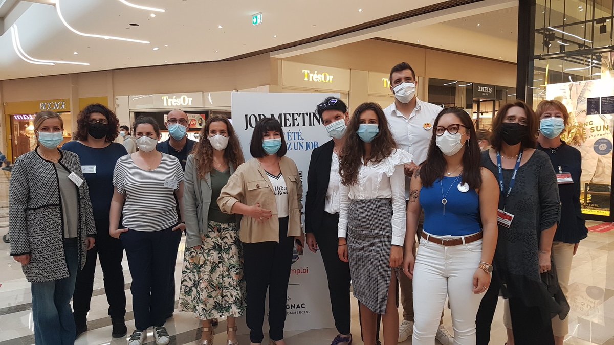 Ce vendredi, Job meeting dans la galerie du centre commercial de #Blagnac. Nos équipes de #poleemploi celles de nos partenaires et les employeurs à la rencontre des #jeunes. Des recrutements dans de nombreux métiers. #1jeune1solution.
<a href="/senat_annick/">annick sénat</a>
<a href="/AnneBuscail/">Anne Buscail</a> @Poleemploi_oc