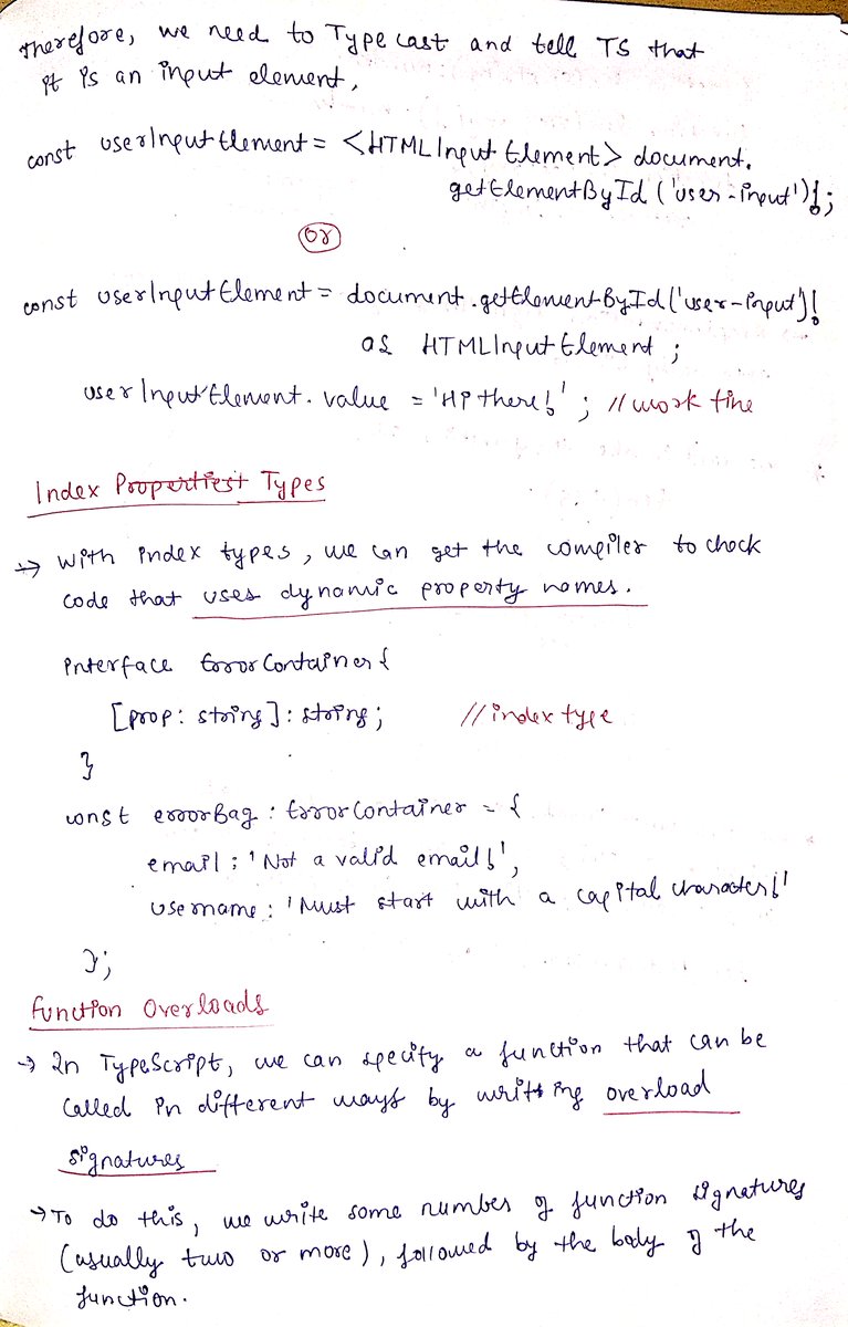 thesavvycoder's tweet image. #Day4 of #30DaysOfTypeScript Challenge
Learnt Advanced Types in TypeScript.
Going strong.✌️✌️
Follow me here: github.com/tarunsinghdev/…
Today's Notes : 👇👇