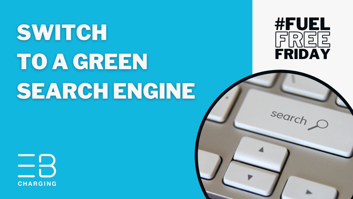 blinkchargingUK's tweet photo. This #FuelFreeFriday, make the switch to a green search engine like @Ecosia 🌎🔍
By planting trees and offsetting its energy use with renewables, every search with Ecosia actually removes 1kg of CO2 from the air.
#reduceemissions #gogreen https://t.co/e3mG2FKFdU