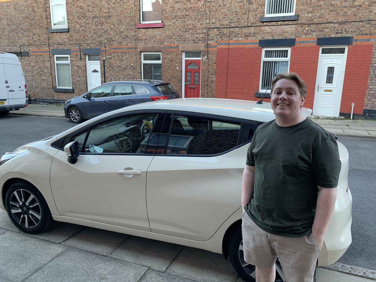 I love receiving pictures like this from my pupils. This is Ashley who passed his test a few weeks ago with his new 18 plate Nissan Micra. #newcarday #tendrivertraining #liverpooldrivingschool