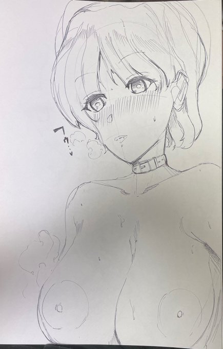 ボールペン一発描きしたやつ 