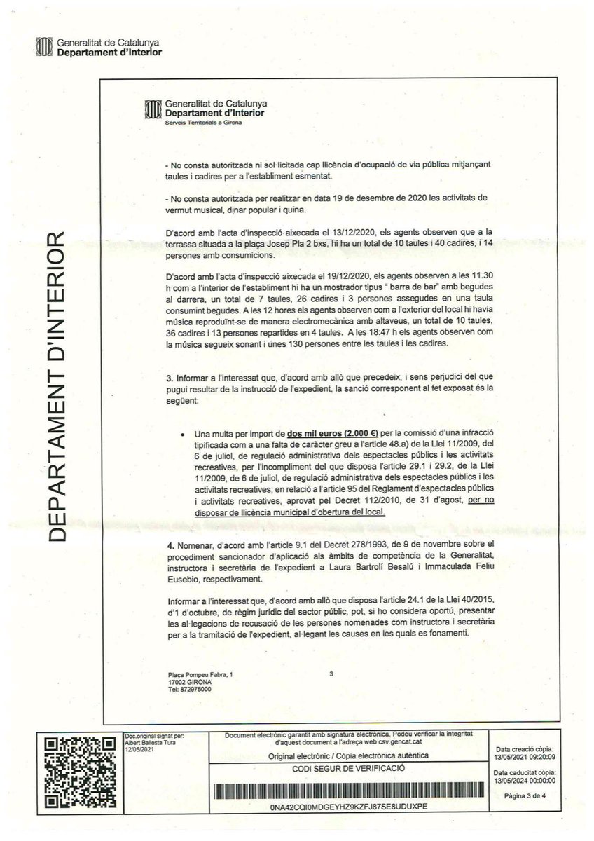 Ateneu Popular Salvadora Catà (@salvadoracata) on Twitter photo 👋 <a href="/gencat/">Generalitat de Catalunya</a> aquest mateix expedient administratiu ja va ser incoat i arxivat per <a href="/girona_cat/">Ajuntament de Girona</a>, pels mateixos fets.
<a href="/pmgirona/">Policia Municipal Gi</a> es pot saber xq denuncieu uns mateixos fets davant de dues administracions?
Ni l'assetjament policial ni les multes podran aturar l'organització popular! 👋 <a href="/gencat/">Generalitat de Catalunya</a> aquest mateix expedient administratiu ja va ser incoat i arxivat per <a href="/girona_cat/">Ajuntament de Girona</a>, pels mateixos fets.
<a href="/pmgirona/">Policia Municipal Gi</a> es pot saber xq denuncieu uns mateixos fets davant de dues administracions?
Ni l'assetjament policial ni les multes podran aturar l'organització popular!