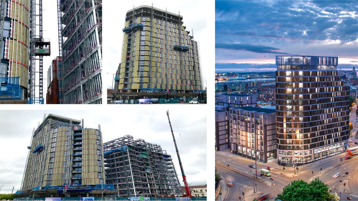 Progress on Parliament Square, Liverpool, it is great to see a design vision coming to life for @LegacieDev  

#architecutre #Liverpooldevelopment #residential