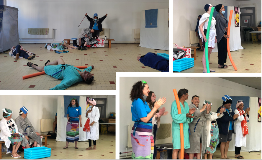 𝐒𝐏𝐄𝐂𝐓𝐀𝐂𝐋𝐄 | Un Hamlet pas comme les autres 👑 🌫️ 💀Hier, nos apprentis-acteurs d'Ambérieu-en-Bugey ont foulé les planches du Centre Social Le Lavoir pour leur représentation unique dans leur monde aquatique exceptionnel .@SpDynacite  #bailleur  #culture #innovation