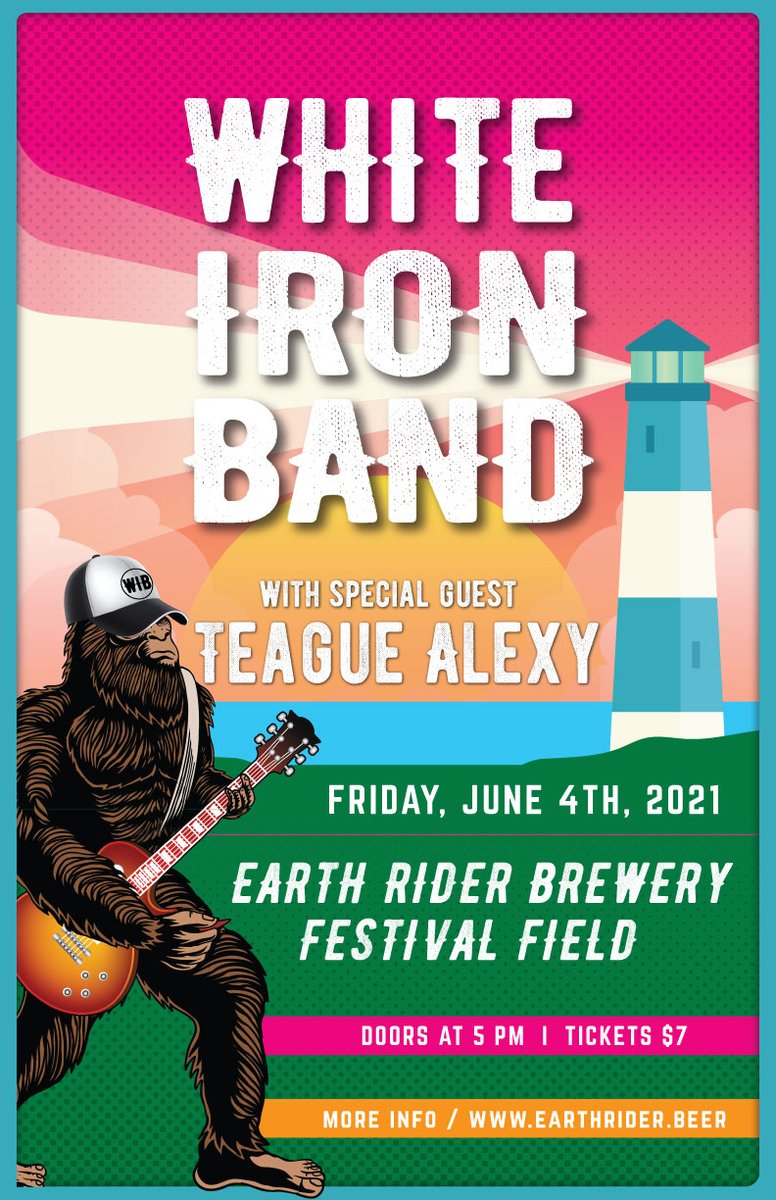 Tonight <a href="/WhiteIronBand/">White Iron Band</a> w/ <a href="/TeagueAlexy/">Teague Alexy</a> at @EarthRiderBeer   Festival Field at 5pm
**See event page for ticket info**
facebook.com/events/4850825…