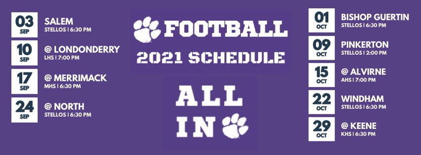 🚨 2021 Schedule 🚨