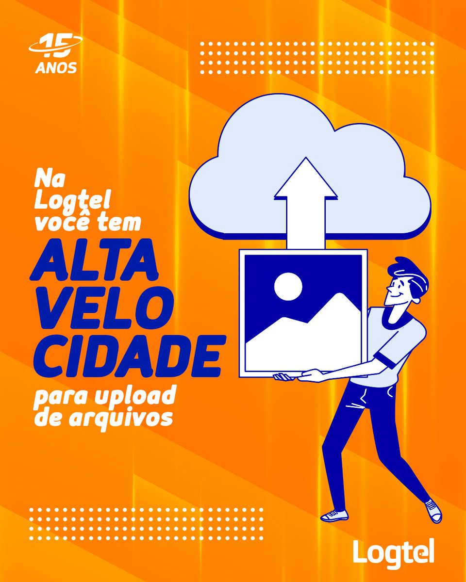 Compartilhar fotos e vídeos nunca foi tão rápido. Graças a nossa tecnologia avançada, enviar e baixar arquivos se torna muito mais fácil e prático no seu dia a dia.

Logtel: a melhor experiência de conexão!
☎ (61) 4063-9001