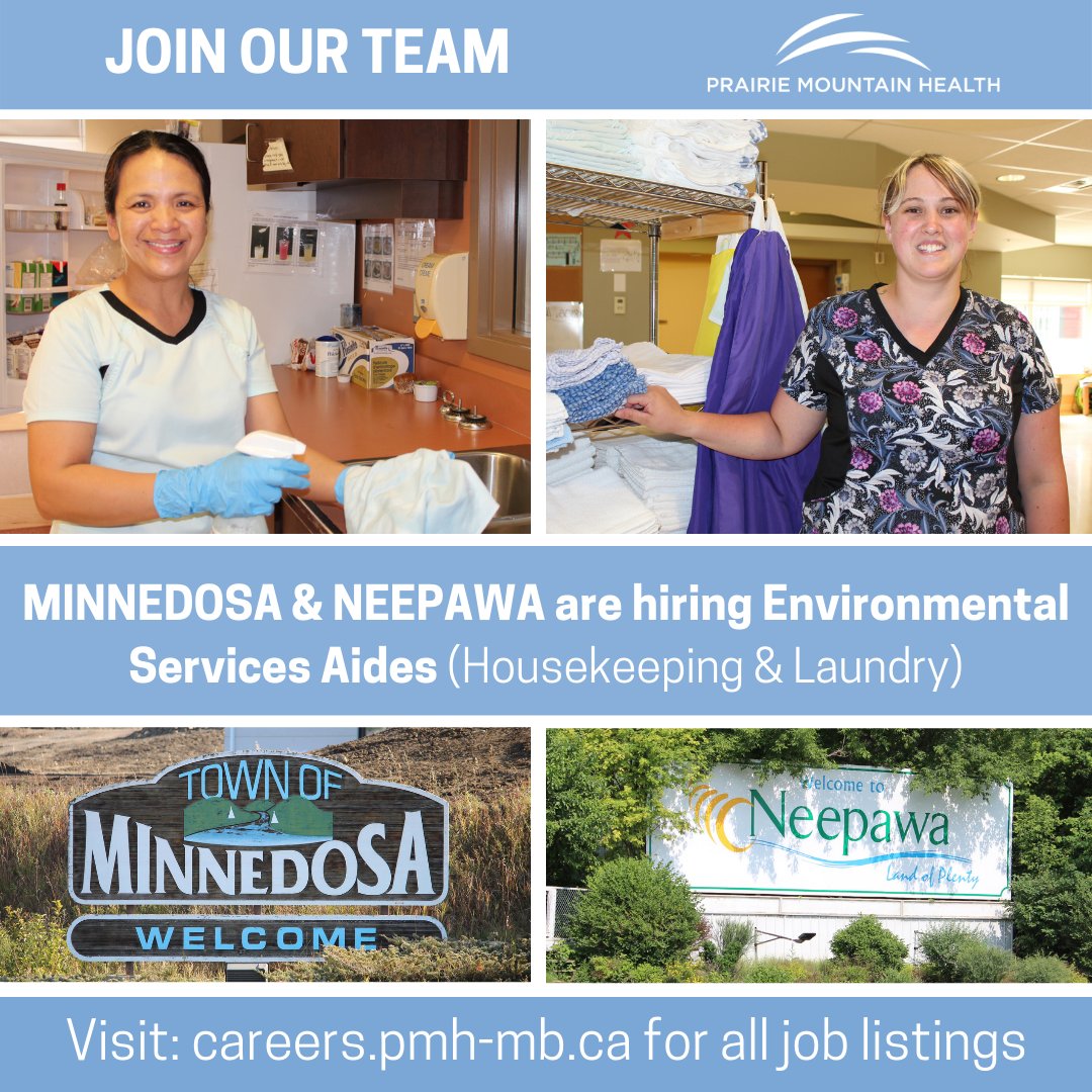 Prairie Mountain Health on Twitter "Housekeeping/Laundry Aides