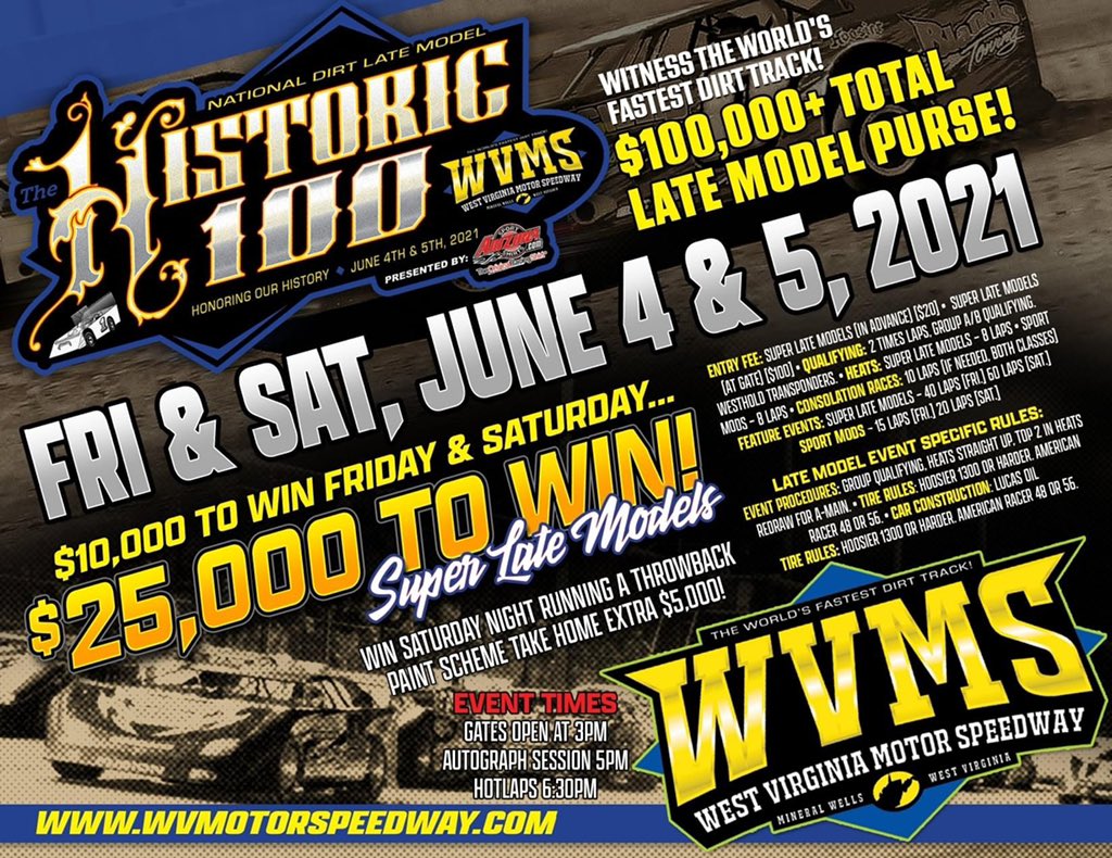 West Virginia Motor Speedway on Twitter "See ya TODAY, RACE FANS! We