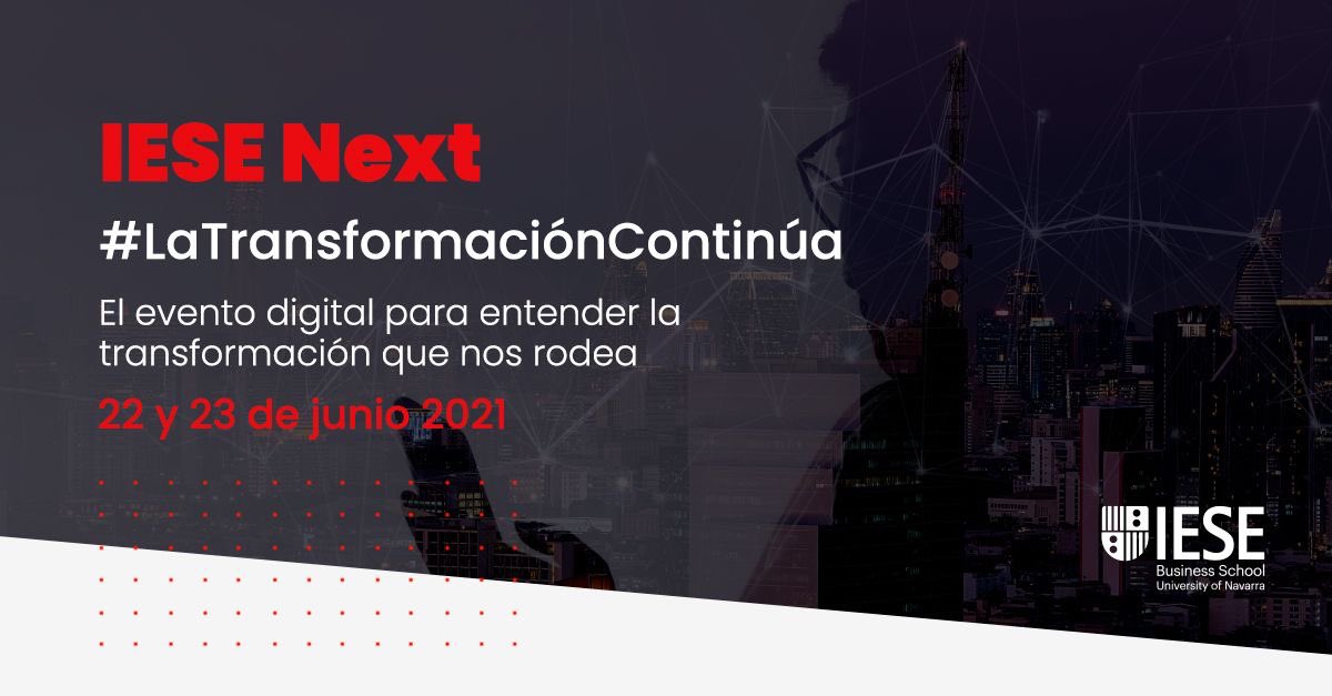 gabrielaorille's tweet photo. Acaban de seleccionarme para formar parte de #IESEnext: #evento #digital de @iesebschool donde hablaremos de las claves para la #transformación de los principales sectores económicos del país.
Me hace especial ilusión tras el PDG del año pasado.Gracias!
#LaTransformaciónContinúa https://t.co/Q6RYOZ01XJ