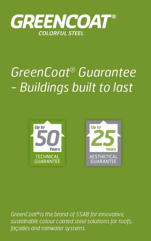 JohnfloodJohn's tweet image. Unbeatable warranty, quality &amp;amp; price from Metal Solutions, the SSAB UK Partner #greencoatplx