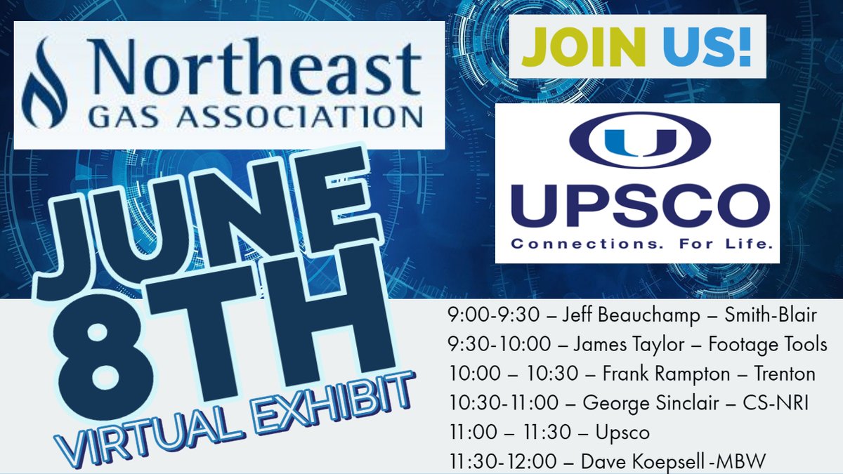 Come join us and some of our principles for this virtual 🖥️ event with <a href="/Northeastgas/">Northeast Gas Assoc.</a> Link to join is in the comments, hope you can make it! #VirtualEvent