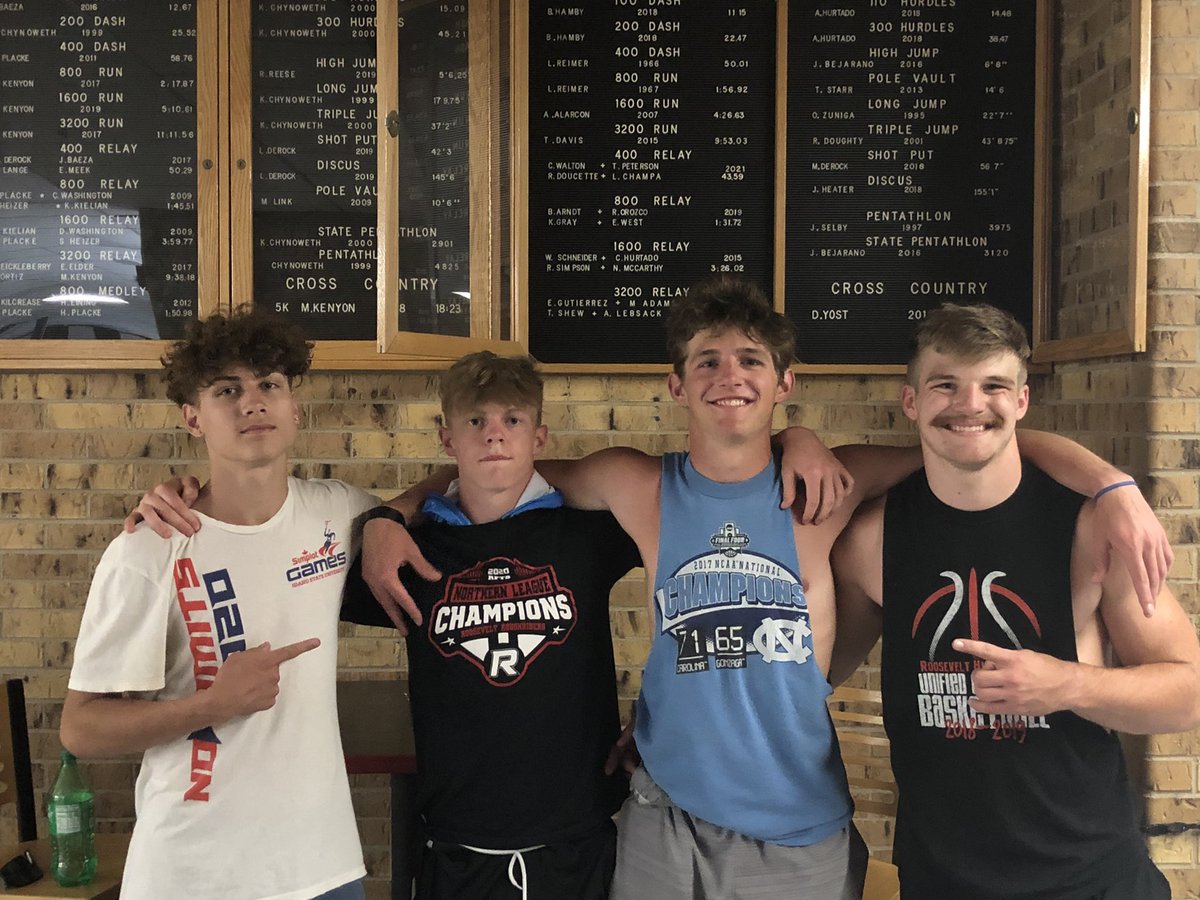 RIDERNATIONXCTF's tweet image. More school records down! 4x1 4x2 and TJ. This squad is 🔥 
Walton, Tucker, Doucette, Logan, Sauer, Garrett, Orozco! @RHSRIDERS @The_JT_Breeze @CHSAA