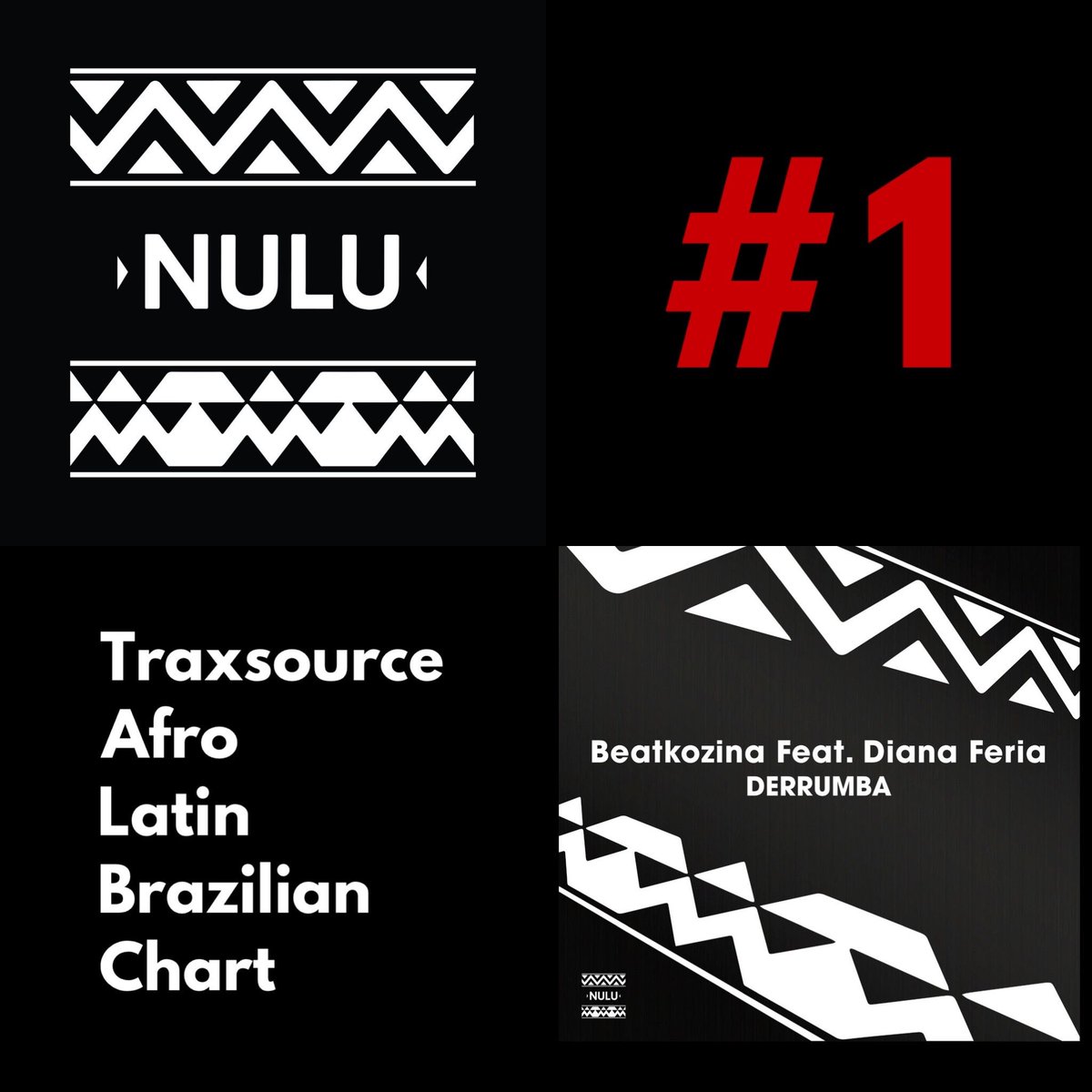 #1 “Derrumba” by Beatkozina feat. Diana Feria on <a href="/traxsource/">Traxsource</a> Afro/Latin/Brazilian Chart. Thank you to everyone who supported and helped make this happen ✌🏽❤️🎶 #NuluMusic snd.click/Derrumba