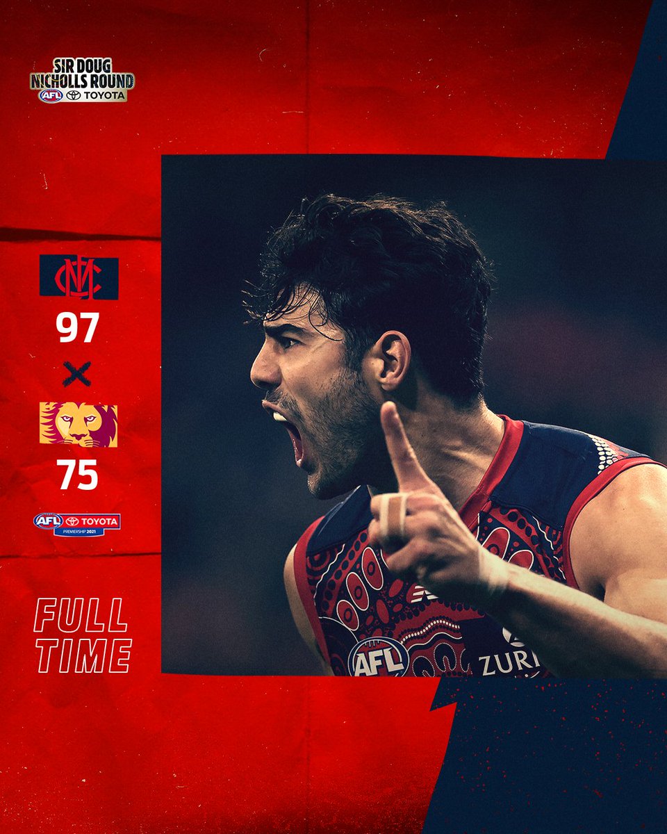melbournefc's tweet photo. FT |
WHAT A WIN! ๐ฅ
#FiredUp | #AFLDeesLions https://t.co/BTyKMLxRzU
