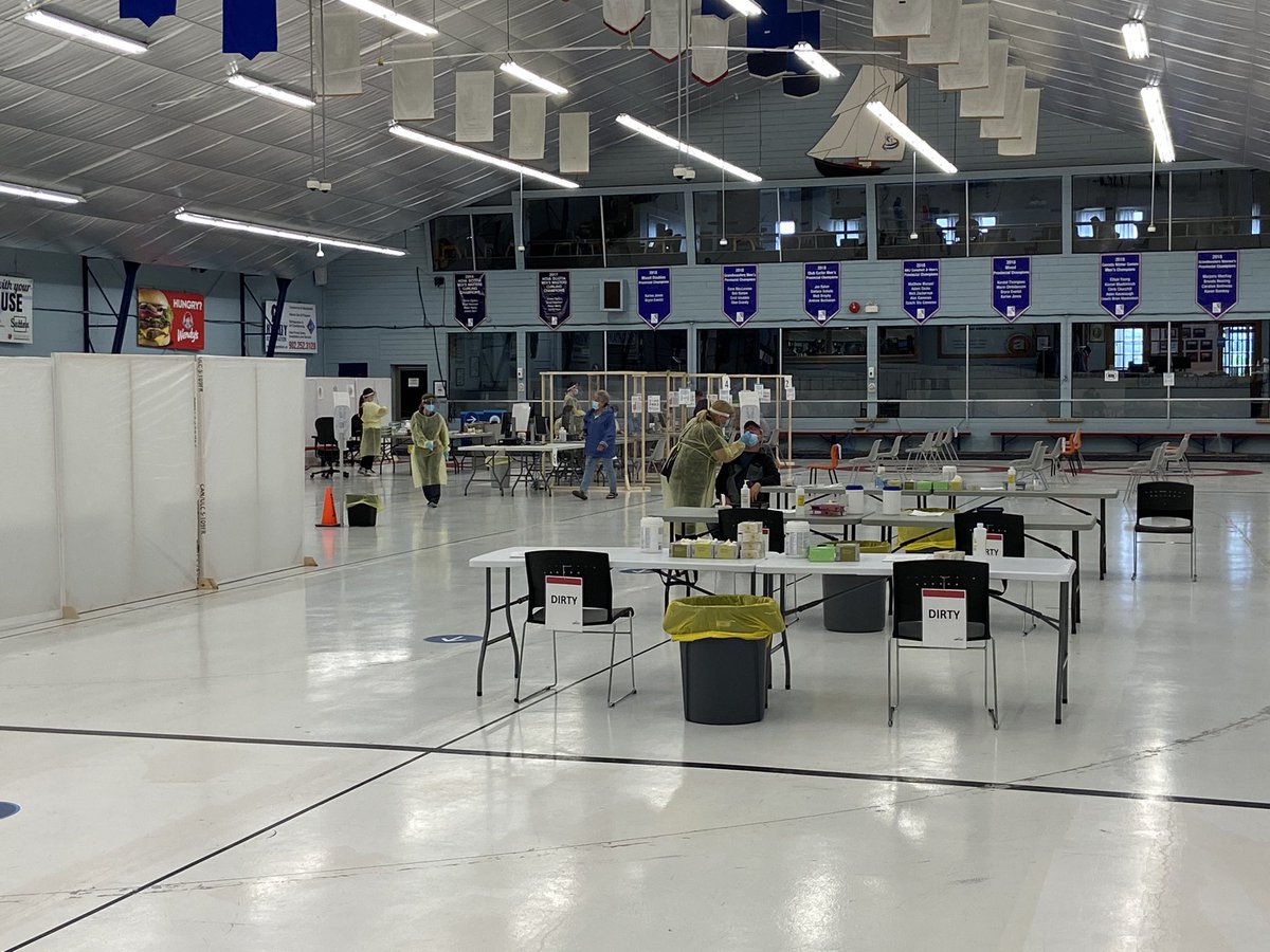 Jamorrison_'s tweet photo. No line up and super fast, friendly ppl are waiting for you to get tested at The Mayflower Curling Club in #Halifax #doyourpart #covidtest https://t.co/Xf2gP9Et1z