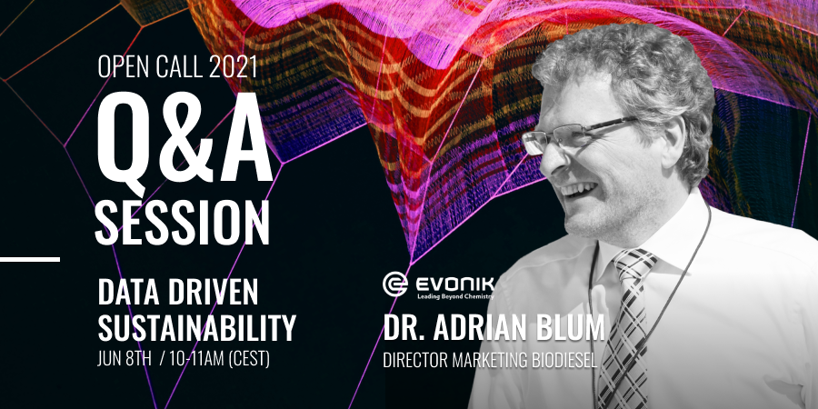 Gruenderallianz's tweet photo. Dr. Adrian Blum, Director Marketing Biodiesel von Evonik: "Für Evonik sind Digitalisierung und Nachhaltigkeit entscheidend."
Triff Adrian bei der Q&A-Session am 8.6.21 https://t.co/6COJ9D4gXm
@Evonik #StartupNews #DataScience https://t.co/0fDNZD1zTg