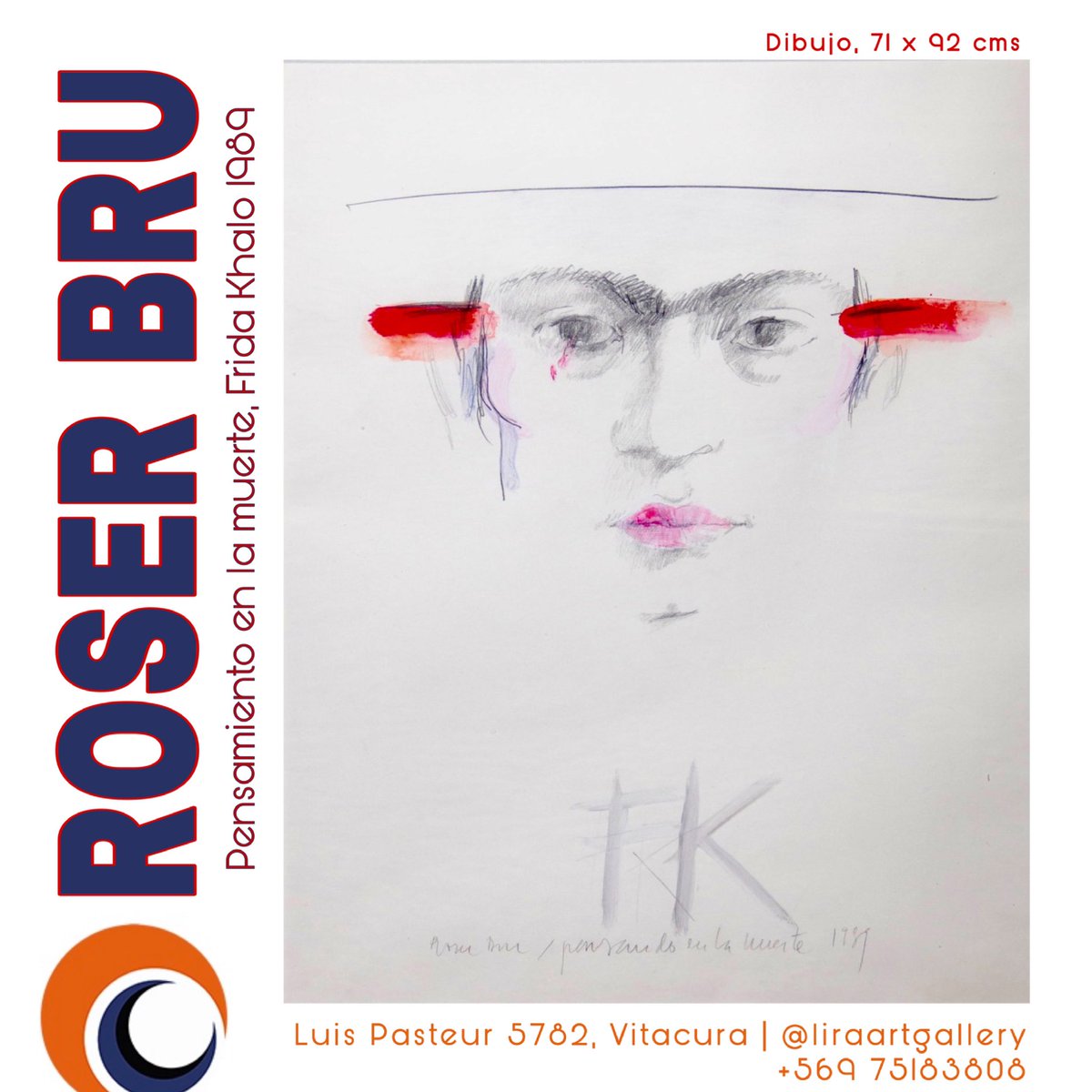 Espectacular dibujo 1989 de ROSER BRU