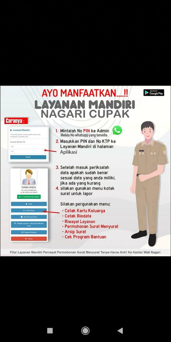 susanto_delfis's tweet photo. Digitalisasi Desa, Desa/Nagari Cupak Kecamatan Gunung Talang,Kabupaten Solok,Provinsi Sumatera Barat.
Dari Desa Untuk Indonesia
@halimiskandarnu @CupakUsali  @eddie_ramora @rizalparpan @SyarifSyafrizal @DafiusRifaldi @nursyamsie3 @Syafril_Slk https://t.co/fzQCENCLNP