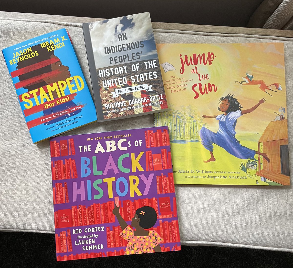 Shout Out!!! for a fabulous #firstbookhaul !! 🤩😍 @FirstBookMarket @FirstBook 

Super excited to read and SHARE these incredible books!! @storiestolife @rdunbaro @_jacqueline_ill @OhReallyRio @LaurenSemmer @SonjaCherryPaul @thelittleanimal @JasonReynolds83 @DrIbram