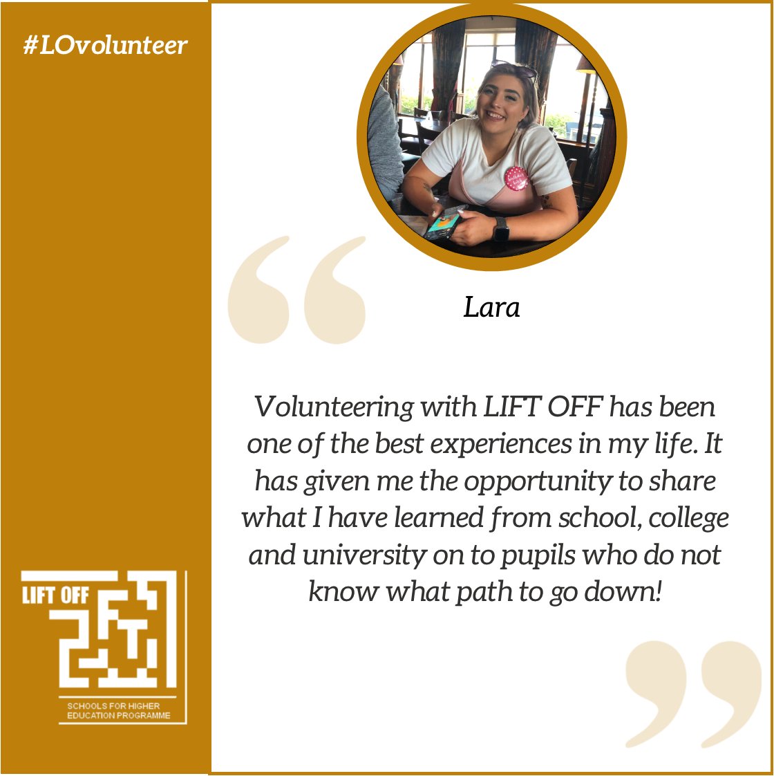 LIFTOFF2tweet's tweet photo. Volunteers' Week 2021: THANK YOU Lara, a student at @AbertayUni , for being an awesome volunteer with LIFT OFF. @NCVOvolunteers @VolScotland @VolWeekScot @FifeVolAction #VolunteersWeek #VolunteersWeekScot #LOvolunteer https://t.co/ltLv0TNjEx