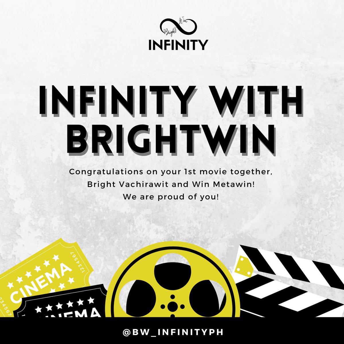 BW_InfinityPH's tweet photo. INFINITY WITH BRIGHTWIN! 

🐰🦊 Today we are happy to celebrate the most unconventional actors of this generation. Congratulations to the cast and crew of this phenomenal film #2getherTHEMOVIE

@bbrightvc @winmetawin #bbrightvc #winmetawin https://t.co/iBBXsB7MZN