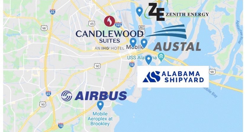 SuitesMobile's tweet photo. Did you know we are located within 10 minutes of most major employers in Mobile? Not only are we convenient for work, but you get the benefit of staying downtown in an incredible location with endless entertainment and food options! The best of both worlds. https://t.co/a85nUAzap3