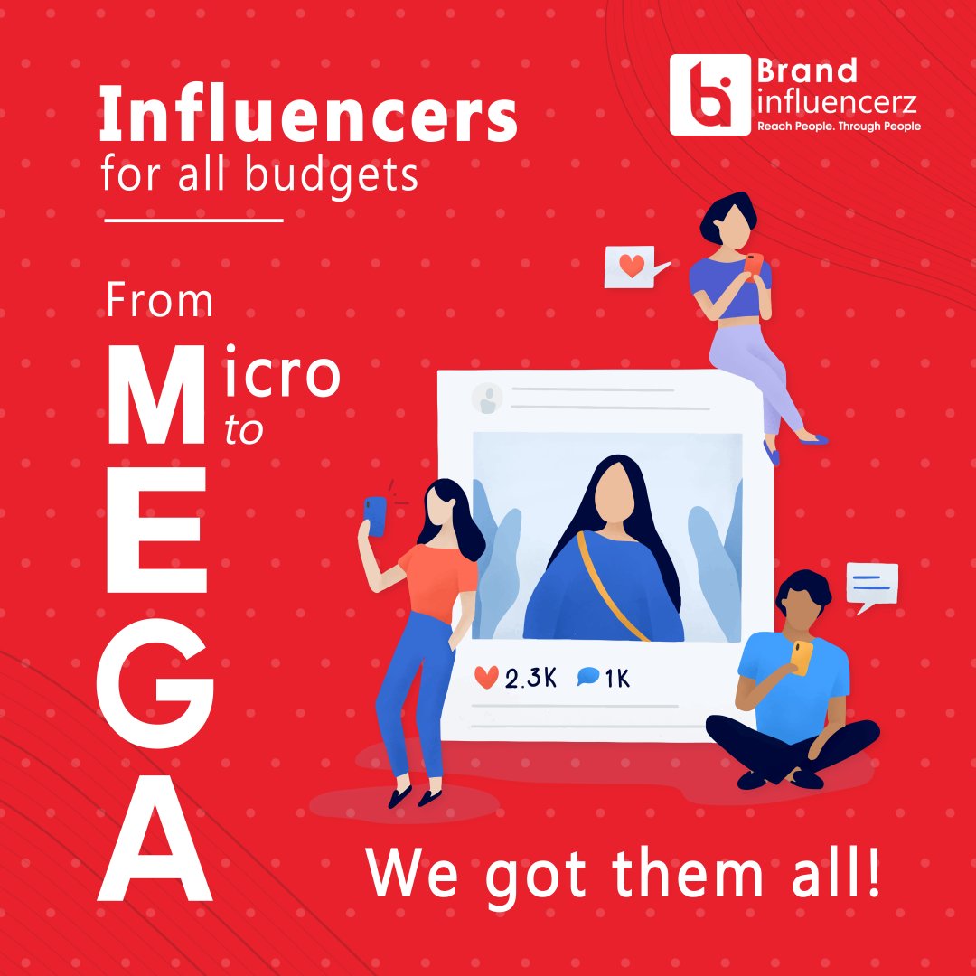 BInfluencerz's tweet photo. Worried about your Influencer Marketing campaign burning a hole in your pocket?
BrandInfluencerz has an extensive range of influencers that can perfectly fit your budget and marketing goal.
DM to learn more about the opportunity.
#influencermarketingstrategy #Influencermarketing https://t.co/JlXovMe2Nz