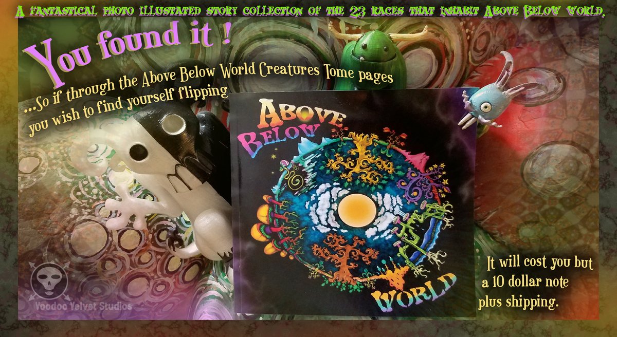 VoodooVelvet's tweet photo. #abovebelowworld by #voodoovelvet
Places to receive the Above Below World paperback tome: 
https://t.co/WzsBhD0WCF...
and here: https://t.co/vVv10CJAnq... https://t.co/vjyJDuqDTU