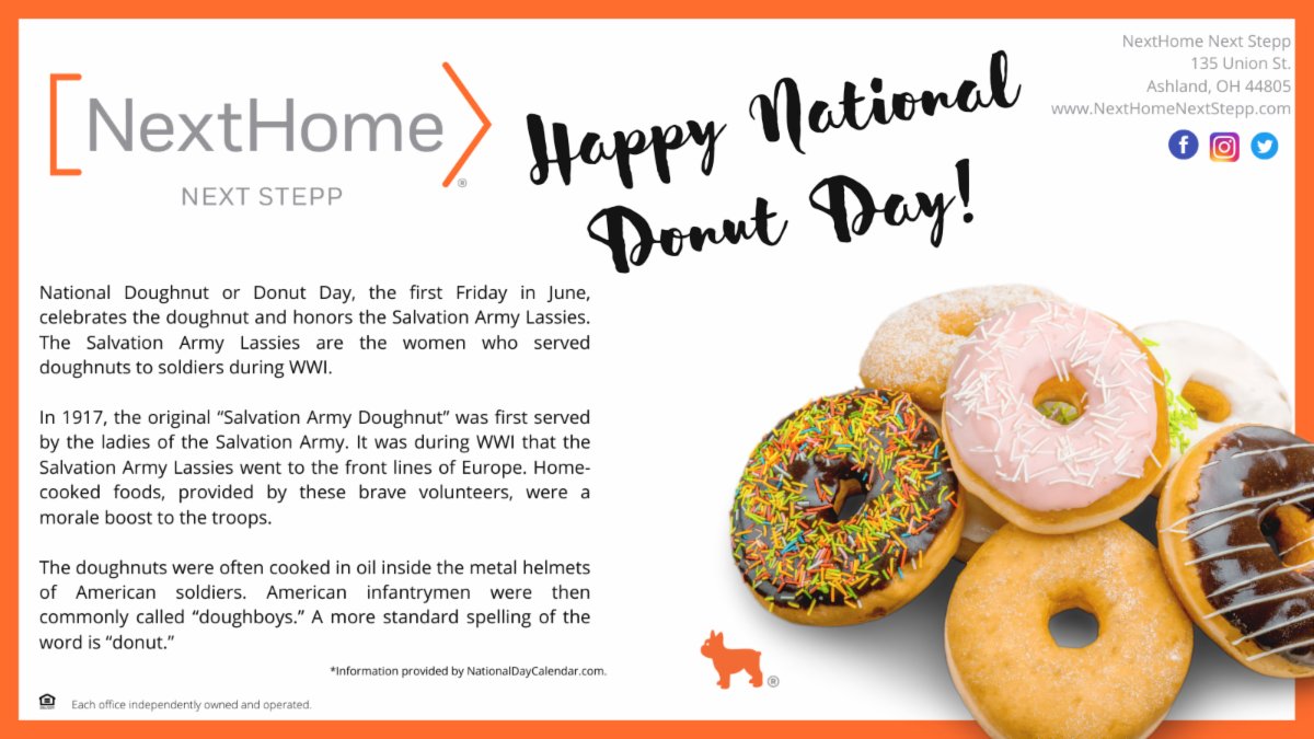 SteppNext's tweet image. Fun fact to go along with National Donut Day.  Anyone else smell those freshly made donuts like we can? What's your favorite donut?