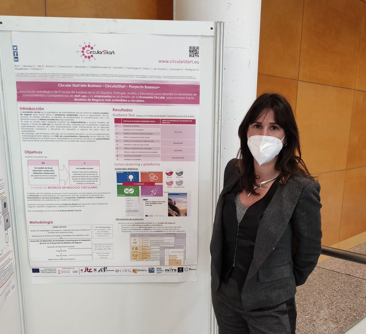 CircularStart's tweet photo. Participation of one of our partners, @ITC_ceramica , in the CONAMA Conference! ITC has created and presented a CircularStart poster in the Spanish National Congress of Environment (31/05-03/06) in Madrid.
#circularentrepreneurship #circularstartups #circulareconomy #CONAMA https://t.co/8mBmhwabny