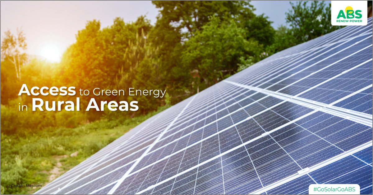 ABSRenewPower's tweet photo. #Solar PV-based green project aims to electrify remote areas through #renewableenergy where grid connectivity is not feasible.
Access to #cleanenergy in #rural areas improves lives, enhance agricultural productivity & create new opportunities to earn income #GoSolarGoABS https://t.co/wY3HrjgQ59