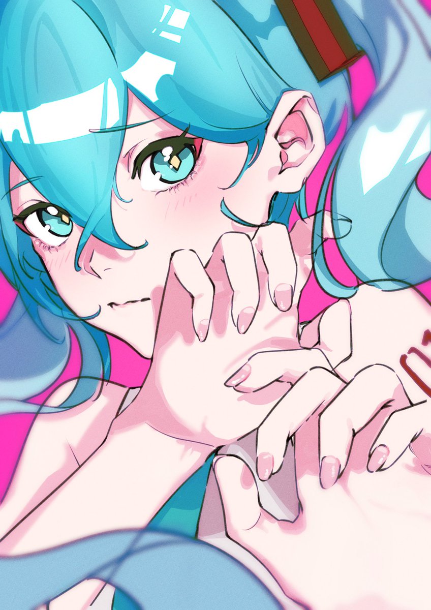 初音ミク 「/// 」|usura_iのイラスト