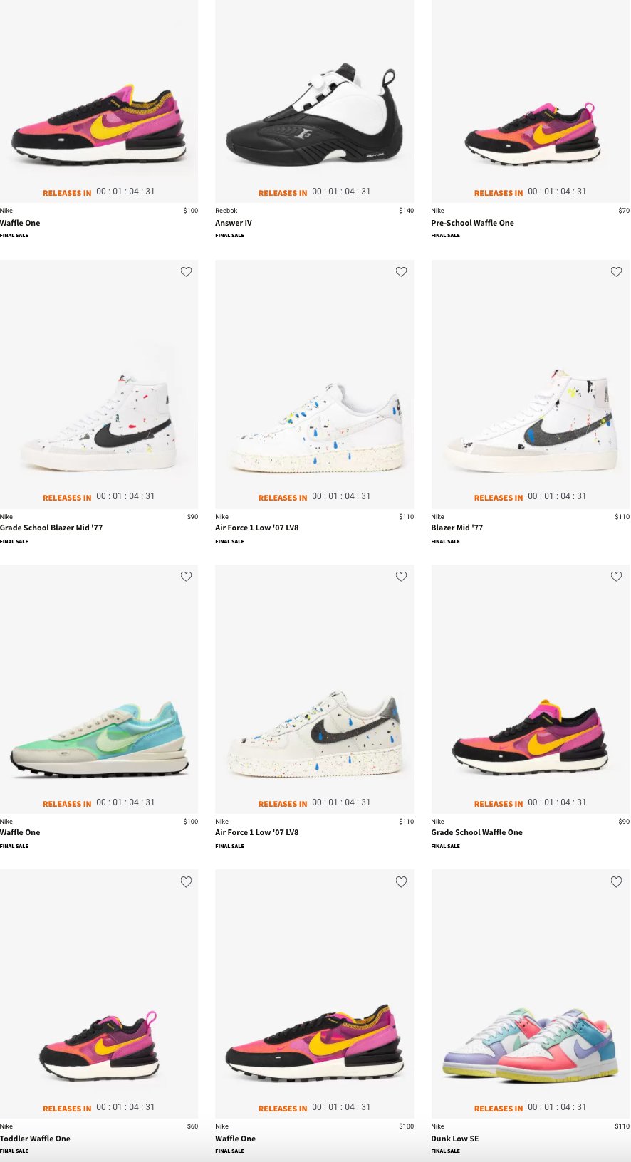 nike dunk low easter snipes