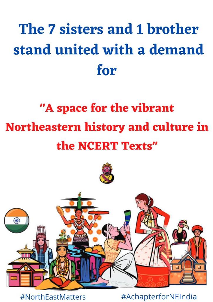 ovung_e's tweet photo. People deserve to know about our 8 states , people &amp; culture. 
#NortheastMatters #AchapterforNE
@ncert @cbseindia29 @DrRPNishank @NBirenSingh @Neiphiu_Rio 
@SangmaConrad @BjpBiplab @narendramodi @PMOIndia @EduMinOfIndia https://t.co/vuVaDdJKgL
