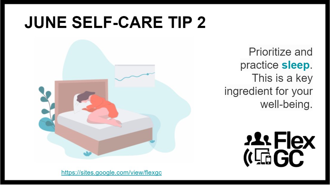 FlexGCInfo's tweet photo. Happy Friday! What better way to practice some #SelfCare than to ensure you're getting adequate sleep? Enjoy the weekend! Get some sleep! #SelfCareMonth https://t.co/NoNc1iT1Px